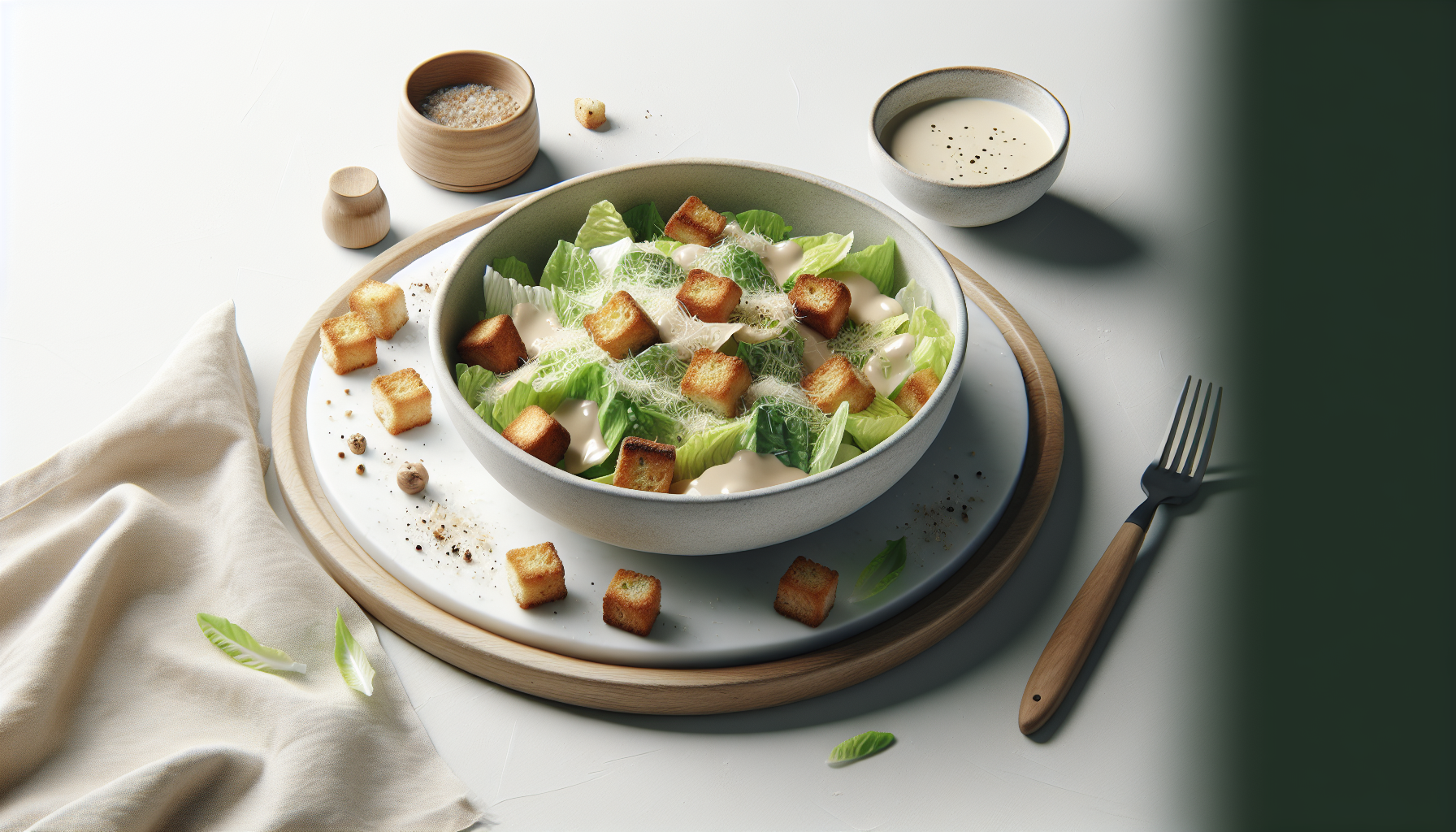 Leia mais sobre o artigo Salada Caesar Autêntica: Aprenda a Fazer o Molho Original e os Croutons Perfeitos