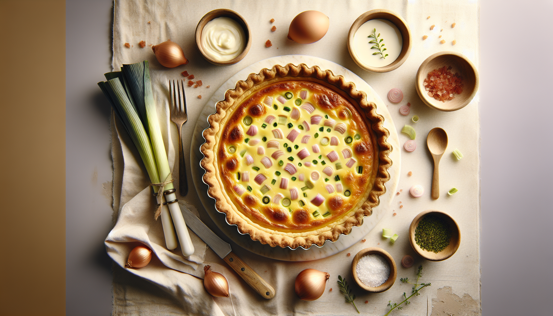 Leia mais sobre o artigo Quiche de alho-poró clássica e cremosa